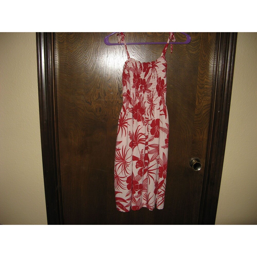 Womens Hibiscus Collection Hawaiian Halter Dress Tropical Hippy Gypsy - One Size